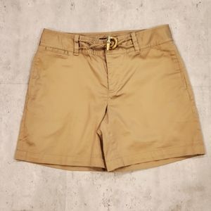 LRL Petite Khaki Shorts Women's Size 4P